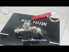 3 / 4 또는 1/2 인치 청동 볼 밸브 정원 탭 야외 Bibcock 밸브